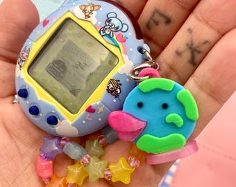¡Amuleto Tama Retro Earth! ¡Amuleto de personaje Tamagotchi impreso en 3D!
