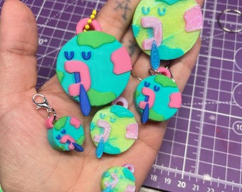 ¡Planeta Tama! ¡Amuleto de personaje Tamagotchi impreso en 3D!