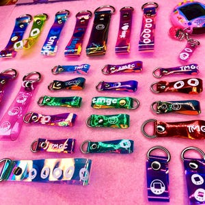Tamagotchi Tag keychains with Vinyl Tamagotchi design!