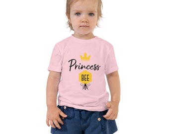 Toddler Short Sleeve Tee, Princess bee