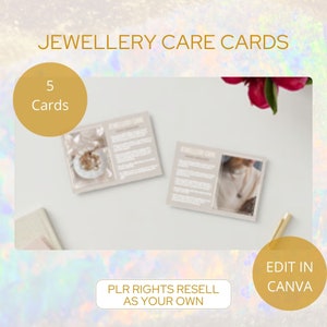 Pacchetto di carte per la cura dei gioielli - Oro, Argento, Perla, Platino, Diamante - Download digitale