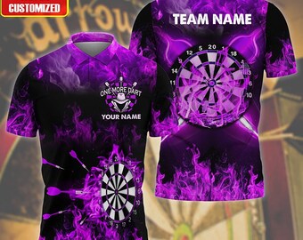 Personalisierte Name Darts ganz über bedruckte Poloshirt, Geschenk für Dart-Liebhaber, Dart-Polo-Shirt, Dart-Polo-Shirt, Dart-Shirt, Dart-Liebhaber Geschenk