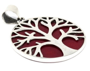 Pendentif arbre de vie en argent sterling - Charme élégant de collier en filigrane - Cadeau de bijoux de nature