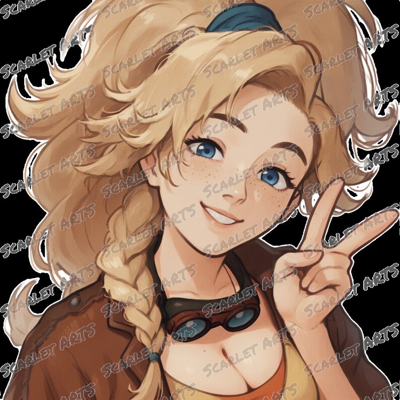 Gemma Monster Hunter Wilds Emotes / Stickers Anime Chibi Style Twitch, Youtube, Discord Emotes