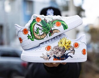 Nike Air Force 1, HandPainted Custom Nike AF1, Dragon Ball Super Nike AF1, Custom Shoes, Personalized Gift, Unique Hand Painted Sneakers
