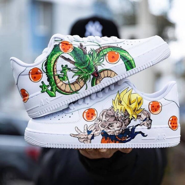 Nike Air Force 1, HandPainted Custom Nike AF1, Dragon Ball Super Nike AF1, Custom Shoes, Personalized Gift, Unique Hand Painted Sneakers