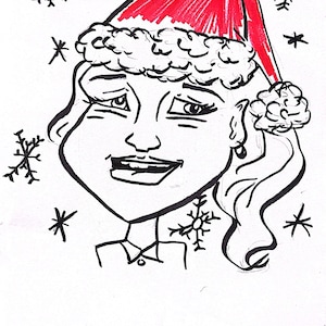 Hand Drawn Caricature/ B&W Caricature Portraits / Caricature from your photos / Personalized Cartoon / Custom Gift / Personalized Gift