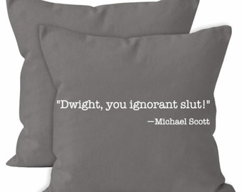 Dwight you, The Office Pillow, Dunder Mifflin Pillow, Office Pillow, Michael Scott, Office Decoration, The Office Gift, The Office