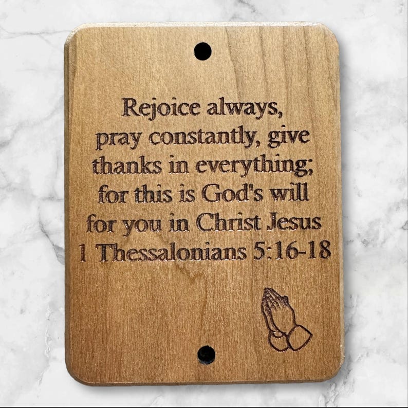 Bible Verse Wooden Wall Plaque Cherry - Etsy