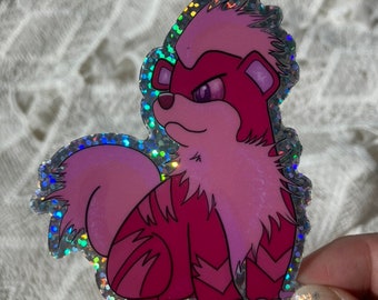 Sparkly Pink Growlithe