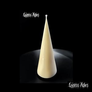 Gothic Cone Pillar Candle for Rituals and Altars (Unscented)
