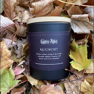 Lucid Dreaming Candle Infused with Mugwort for Deep Sleep and Prophetic Dreams