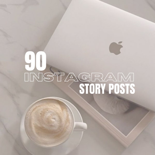 90 Instagram Story Posts, Customizable and Editable Through Canva, PLR with MRR, DWA, Ubc, Passive Income, Digital Products, Social Media