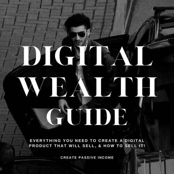 Digital Wealth Guide Men's Edition, PLR Guide, MRR, Passive Income, Instagram Growth, Social Media Templates, Men's Rebrand, SEO, mrr