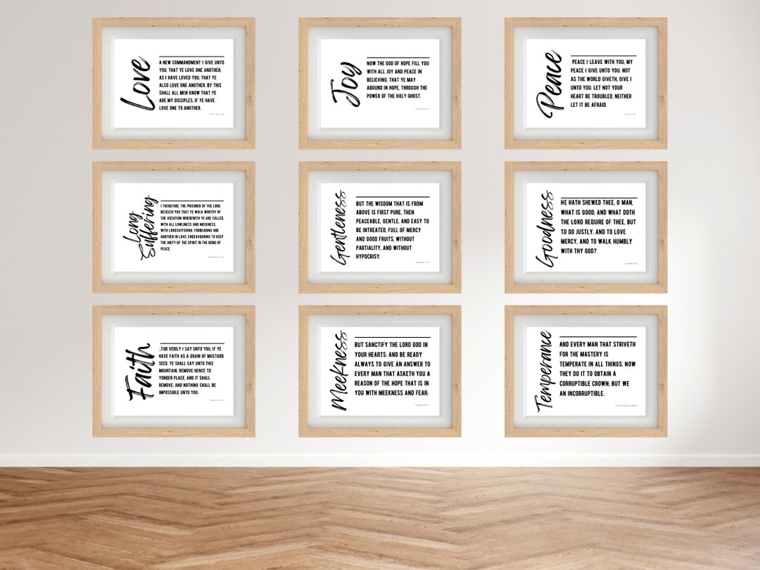The Fruit of the Spirit | Digital Wall Art | Bible Verse Art - Etsy