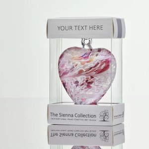 Personalised Sienna Glass 10cm Ball - Choice of Colours