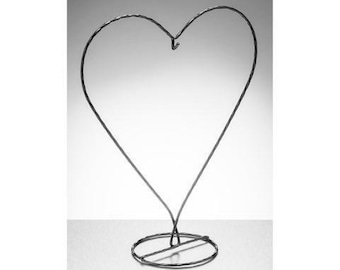 Heart Metal Ornament Stand - Black
