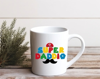 Super Daddio Mug, Funny Gift for Dad, Gift from Kids, Fathers Day Gifts, Father's Day Present, Dad Coffee Mug, Father's Day Gift for Dad