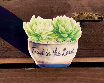 Christian Waterproof Sticker: Faith-Inspired Decal (2.25")