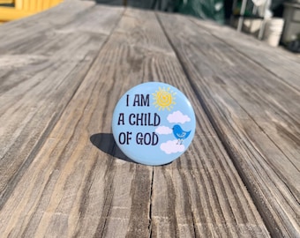 Christian pins buttons 1.25“or 2.25”, pinback buttons badges