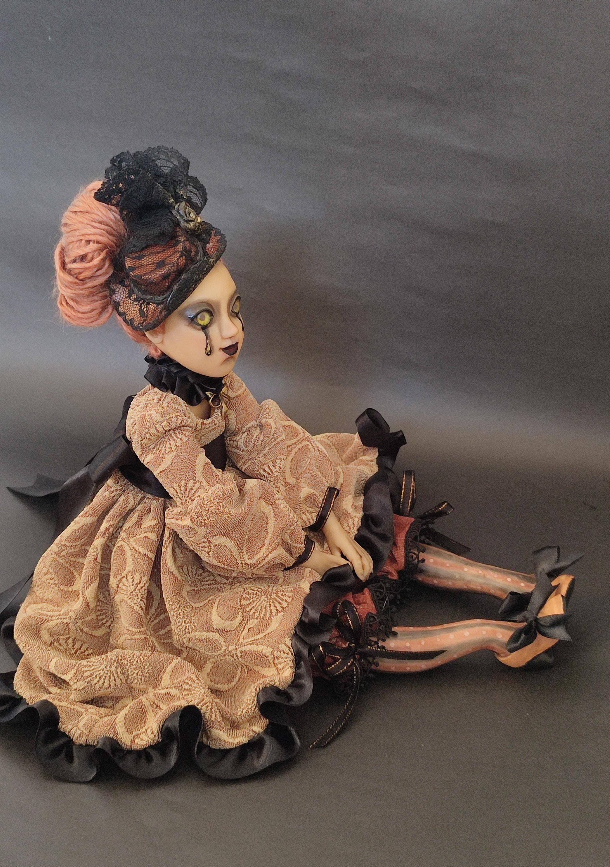 Haunted Victorian Porcelain Art Doll - 