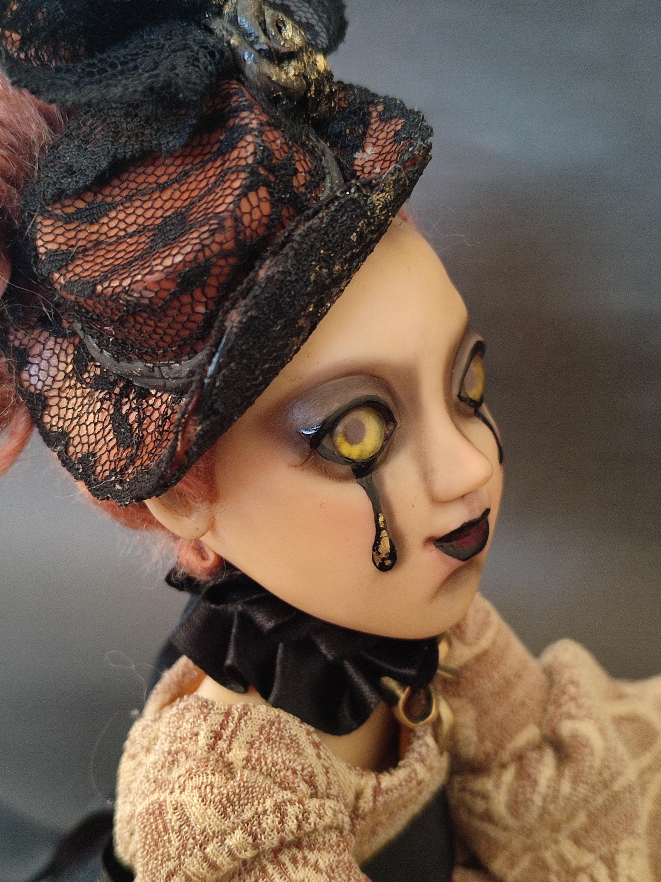 Haunted Victorian Porcelain Art Doll - 