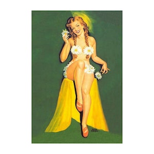 Portada de la revista Beauty Parade de los años 50, de Peter Driben