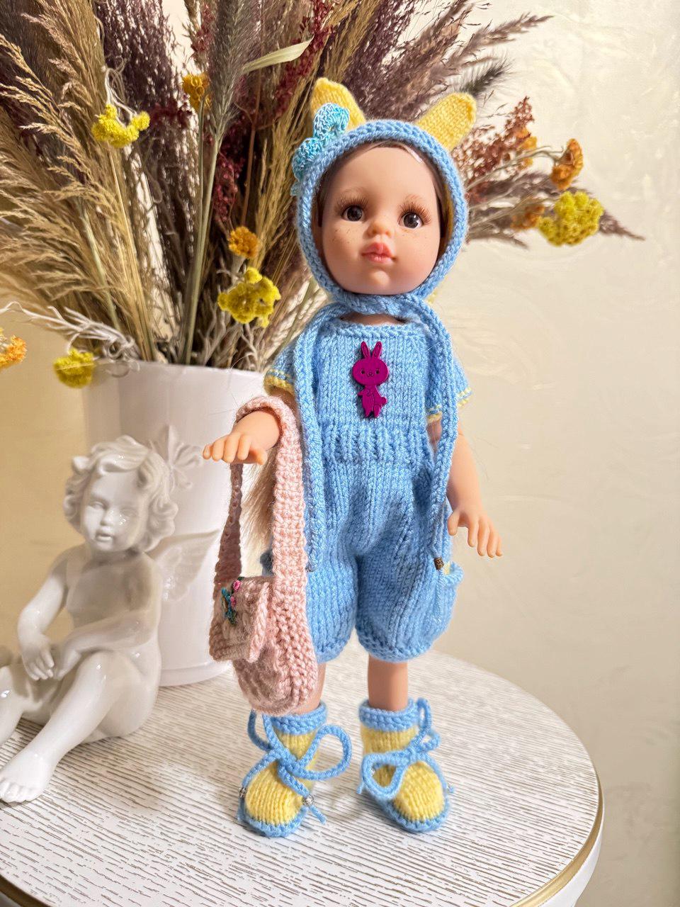 Paola Reina Outfit / Rabbit Hat and Jumpsuit Set for Paola Reina 32 Cm ...