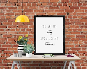 Love Quote Printable, Quote Printable, Romantic Wall Art, Typography Print, Inspirational Wall Art, Printable Wall Art, Love Wall Art