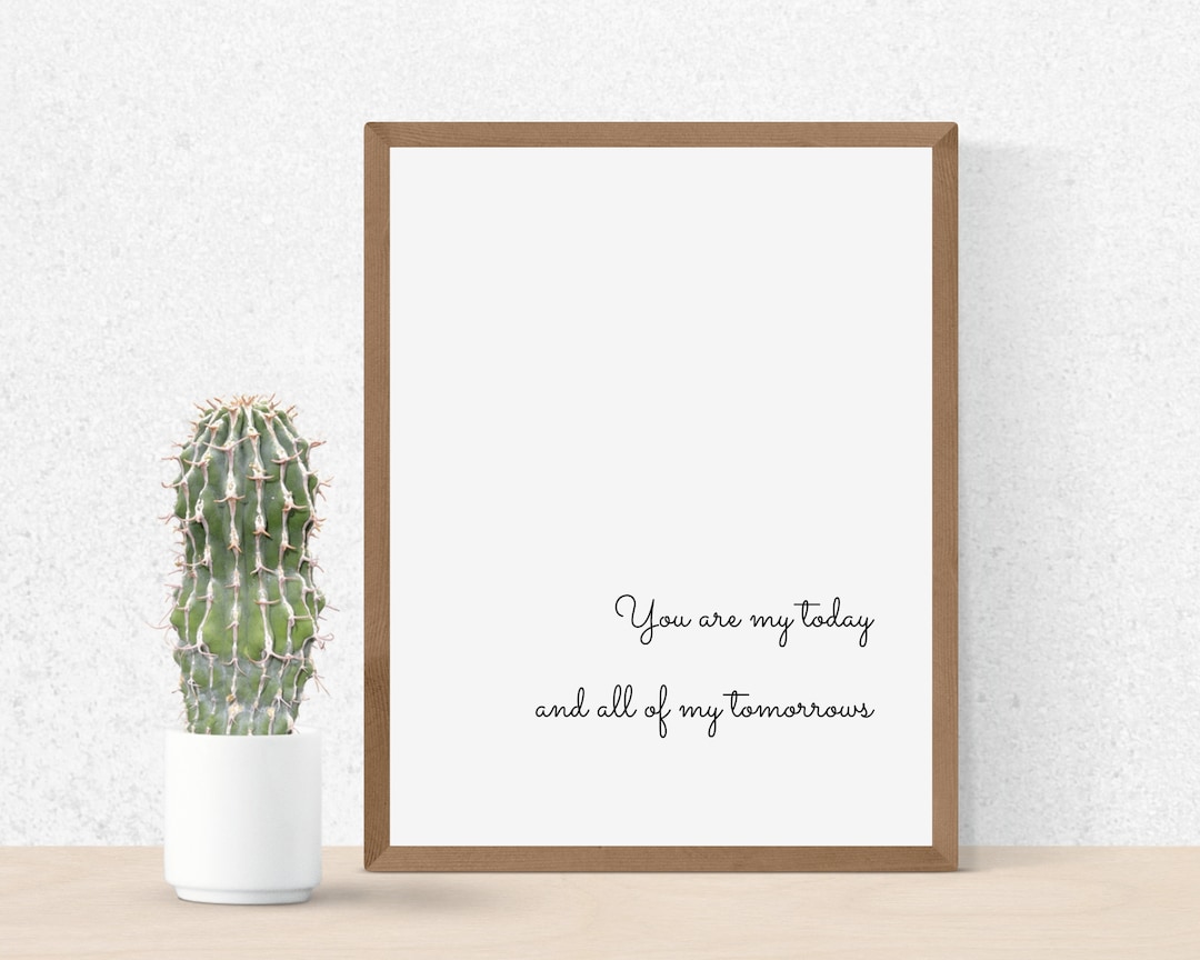 Romantic Love Quote Printable Quote Printable, Typography Print ...