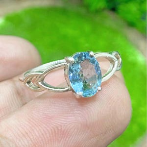 Top Grade Aquamarine Gemstone Ring, Handmade Aquamarine Jewelry Ring, 925 Sterling Silver Ring, Solid Silver Ring Gift For Her
