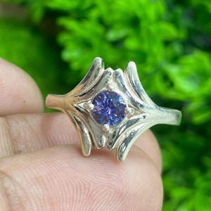 Authentic Natural Tanzanite Ring, 925 Sterling Silver Ring Boho Ring Gemstone Ring, Handmade Ring, Minimalist Ring, Gift For Her