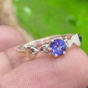 High Quality Natural Tanzanite Ring, 925 Sterling Silver Ring Boho Ring Gemstone Ring, Handmade Ring, Minimalist Ring, Gift For Her