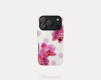 POLKA BLOOMING ORCHID iPhone Case