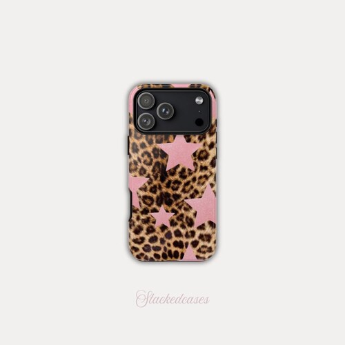 PINK Glitter LEOPARD iPhone Hülle