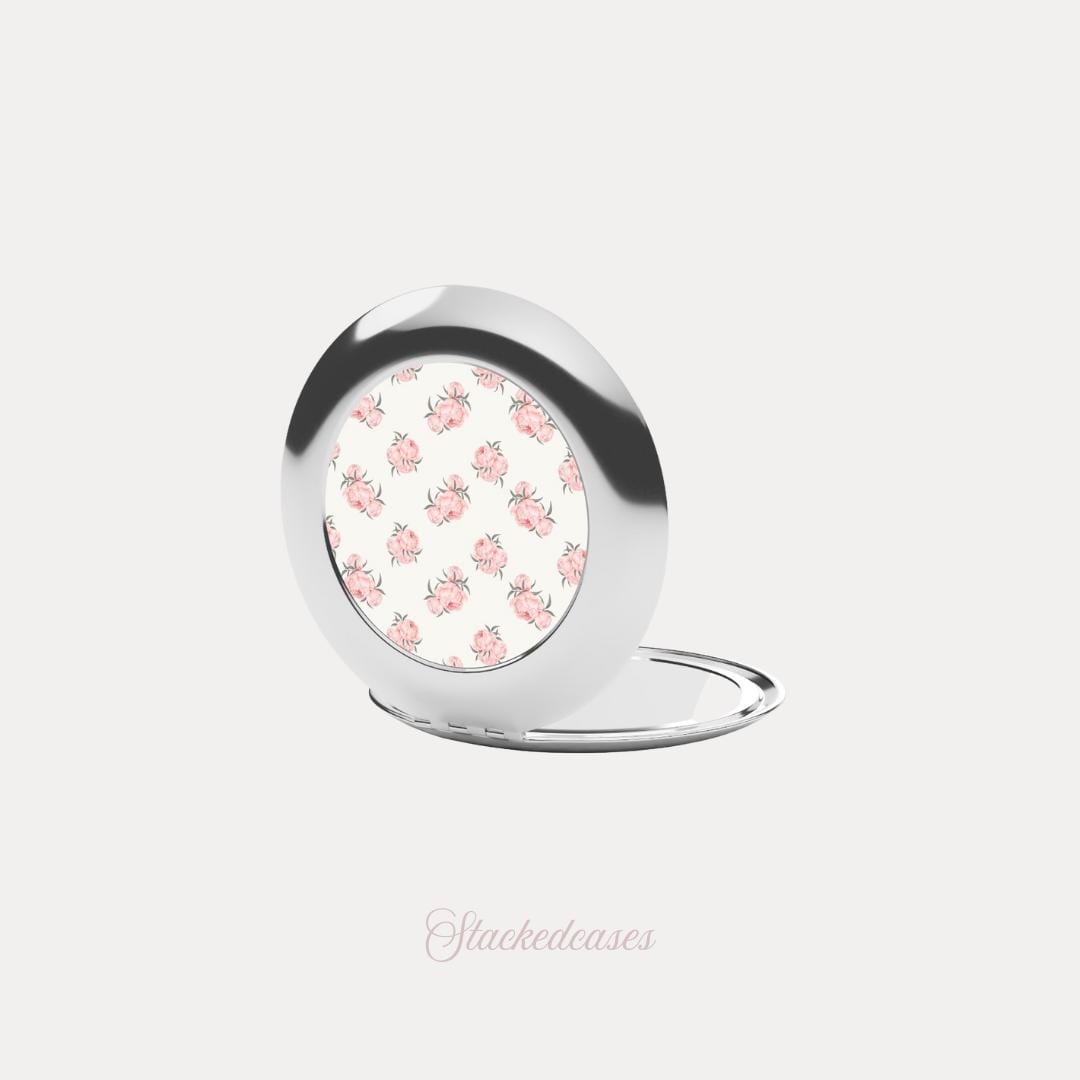 Blushing Rosettes Compact Mirror