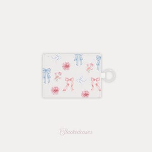 Porte-cartes floral Party en cuir