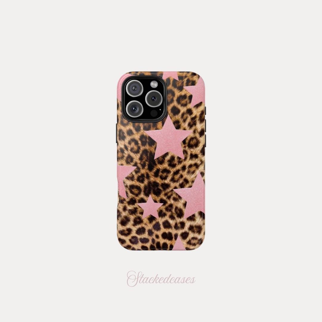 Pink Star Phone Case - Etsy