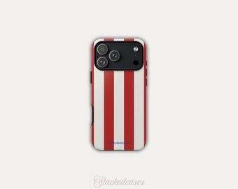 SUMMER STRIPES RED iPhone Case