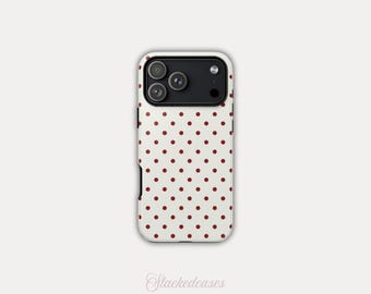 CHERRY POLKA DOTS iPhone Case