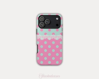 COTTON CANDY DOTS iPhone Case