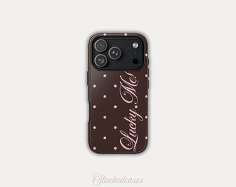 LUCKY GIRL POLKA iPhone Case