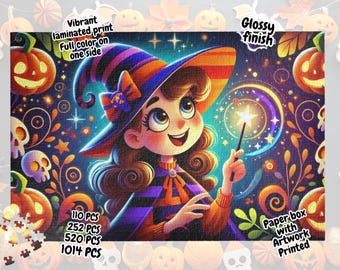 Heksenpuzzel 1000 Familiespel Nachtcadeau Puzzelliefhebbers Halloween 500 stukjes puzzel 1000 puzzel voor volwassenen Puzzel voor kinderen