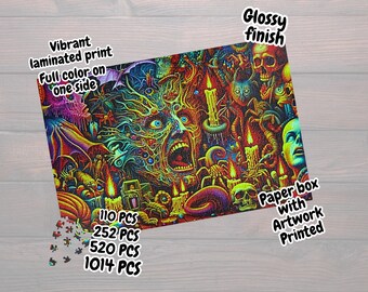 Horror puzzel kunst puzzel cadeau kleurrijke puzzel voor kinderen puzzel Spookachtige puzzel legpuzzel voor volwassenen verzamelpuzzel puzzel voor hem