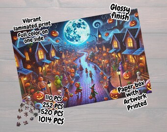 Halloween-puzzel Heksenpuzzel Familiespel Cadeaupuzzel Lovers-puzzel Legpuzzel voor volwassenen Puzzel voor kinderen Puzzel Trick or treat-puzzel