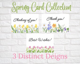 Spring/Birthday Greeting/Sentiment/Note Card Pack