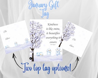 2026 January New Year Winter Ministering Tag/Handout, Relief Society, Young Women's, LDS Printables