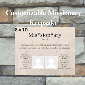 LDS Missionary, Printable Missionary, Missionary Gift, LDS Missionary Definition Printable Wall Art,  Custom missionary digital download