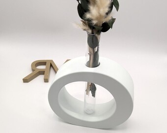 Vase for dried flowers | Test tube for flowers | Modern vase | Round shape