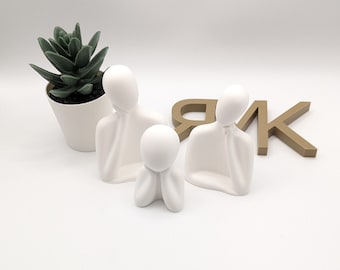Family Figurines - Decoration - Bust of Mom - Dad - Child - Gift Set - Personalized